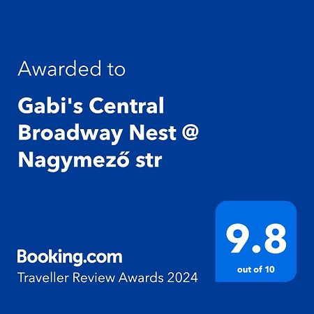 Gabi'S Central Broadway Nest @ Nagymezo Str Budapest Exterior photo